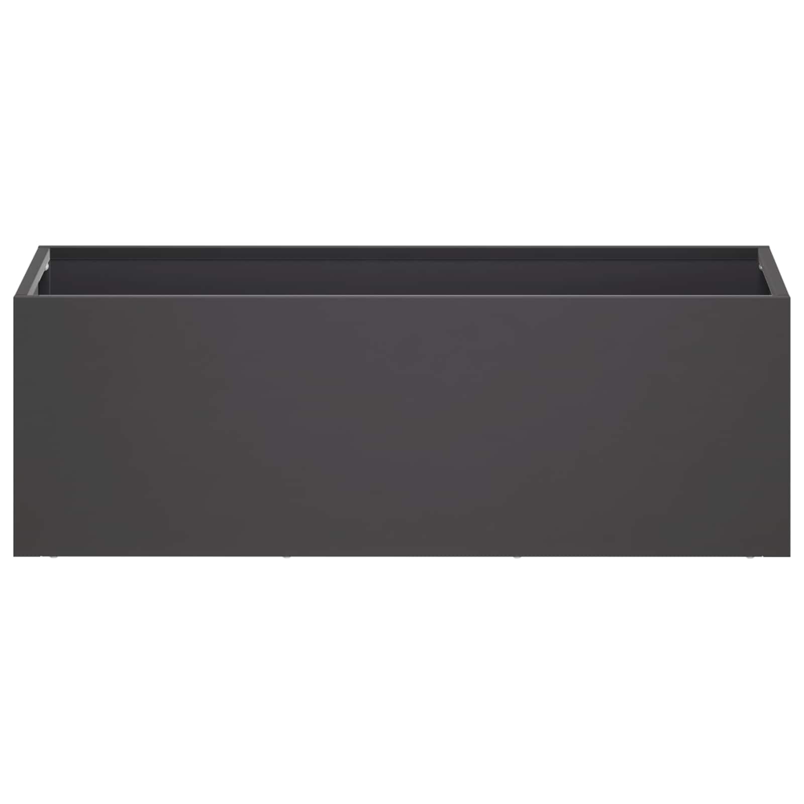 Plantenbak Zwart 40 x 20 x 20 cm Koudgewalst staal image 3