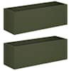 vidaXL Aia istutuspot 2 tk Oliiviroheline 40 x 20 x 20 cm