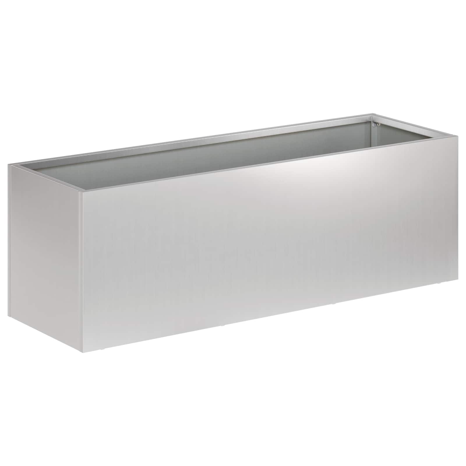 Plantenbak zilver 40 x 20 x 20 cm Gegalvaniseerd staal image 2
