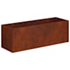 vidaXL Aia istutuspot Rooste 40 x 20 x 20 cm Ilmastikukindel teras