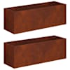 vidaXL Aia istutuspot 2 tk Rooste 40 x 20 x 20 cm