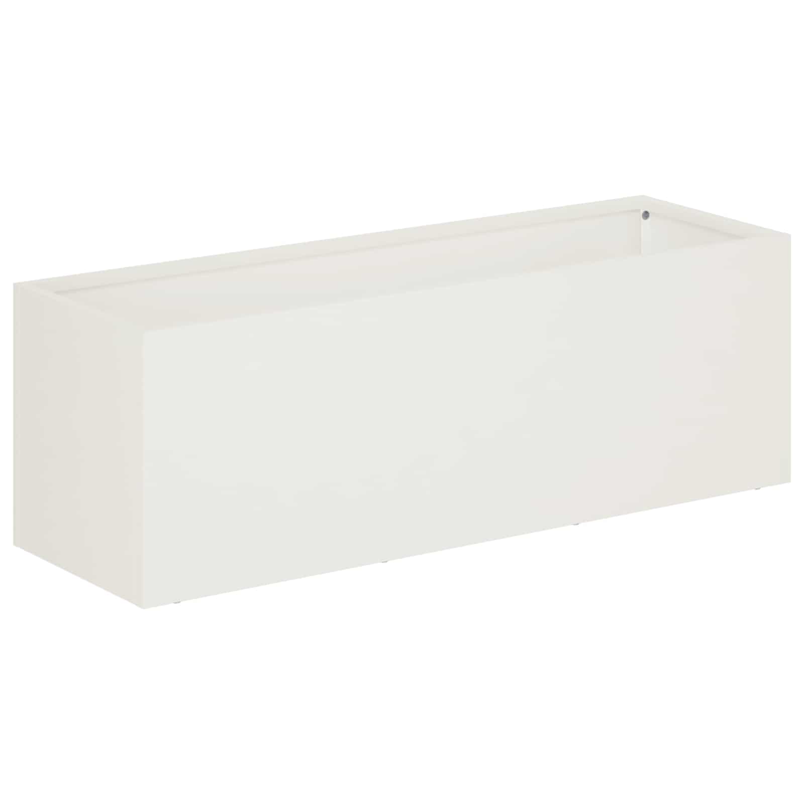 Plantenbak Wit 60 x 20 x 20 cm Koudgewalst staal image 2