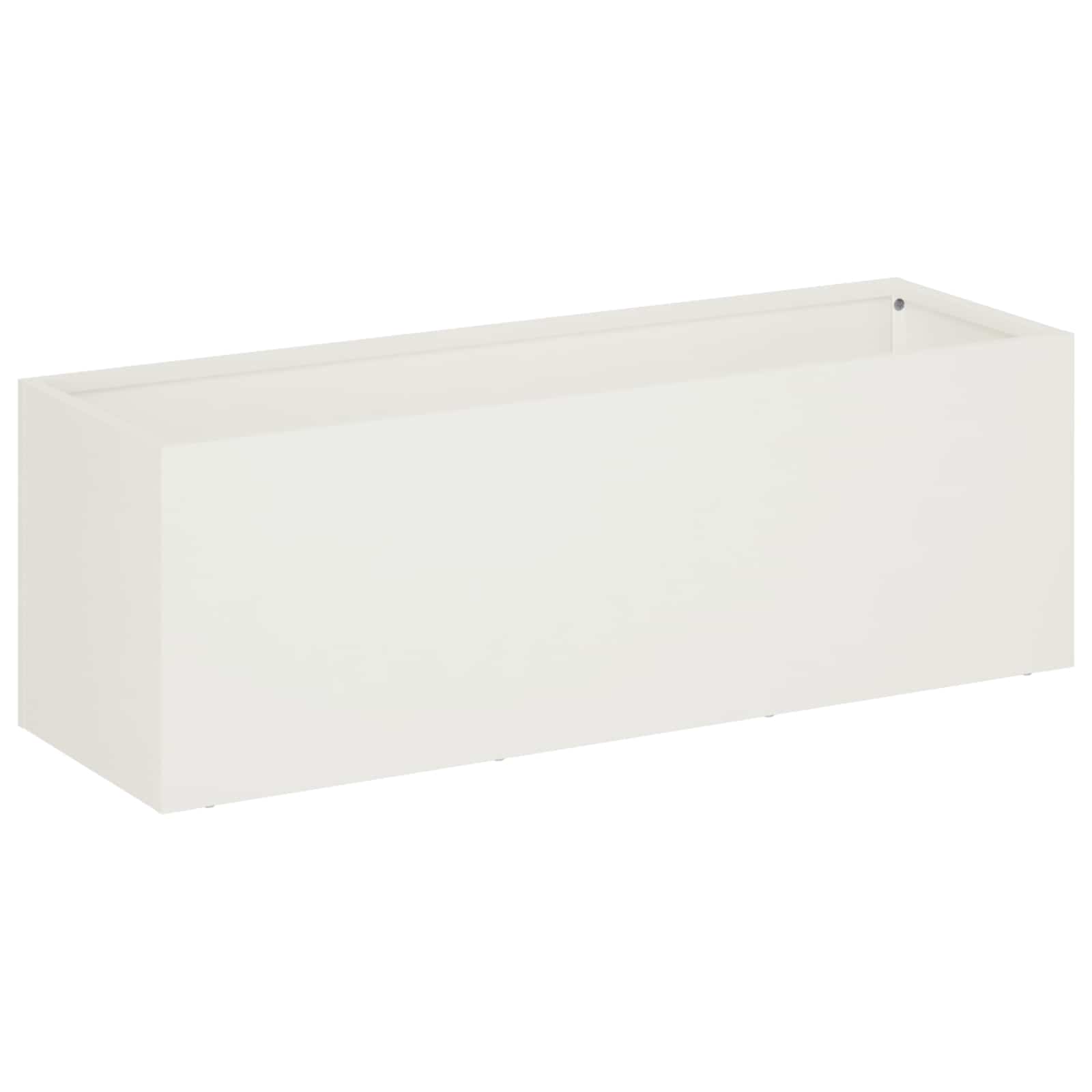Plantenbak 2 st Wit 60 x 20 x 20 cm Koudgewalst staal image 3