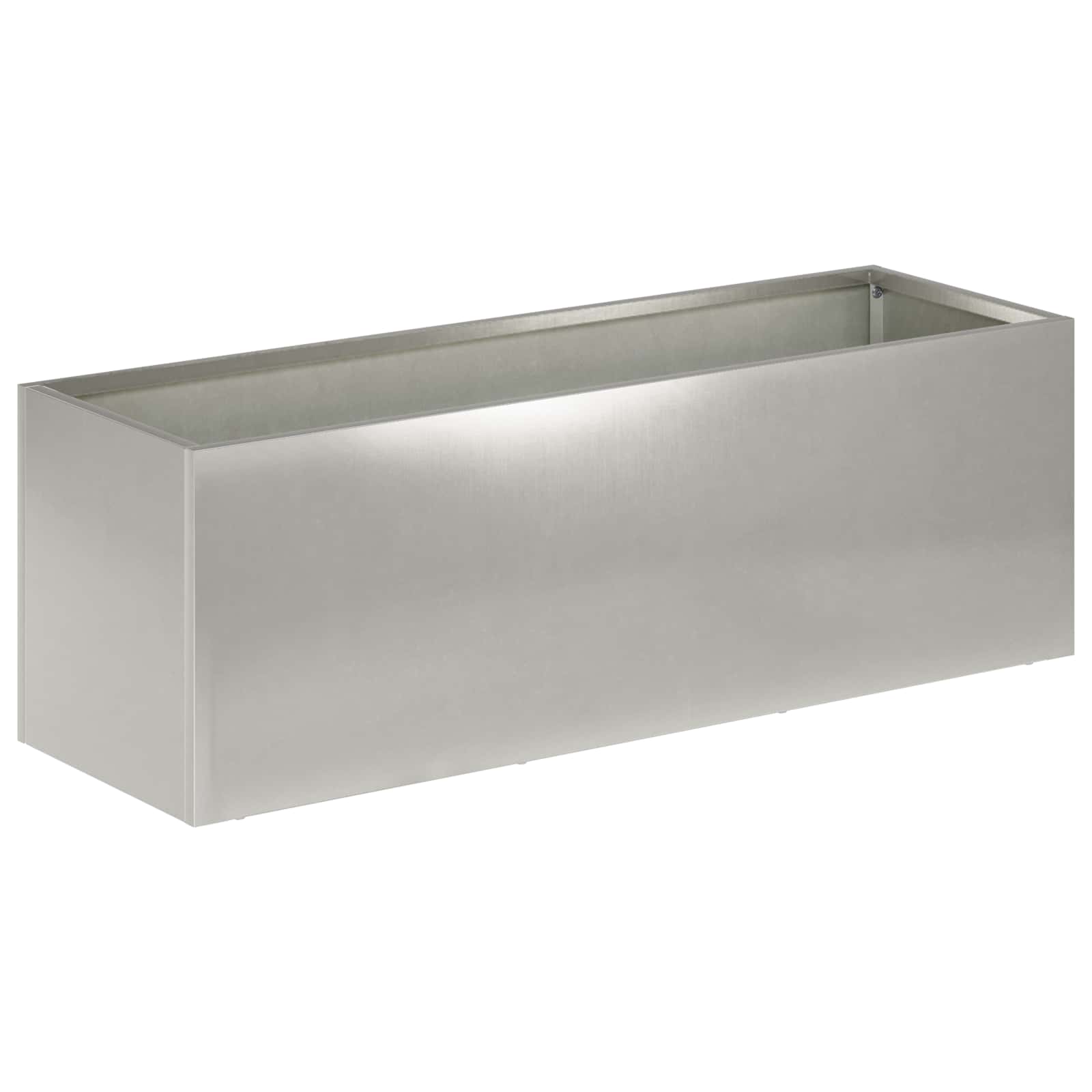 Plantenbak 2 st zilver 60 x 20 x 20 cm Roestvrij staal image 3