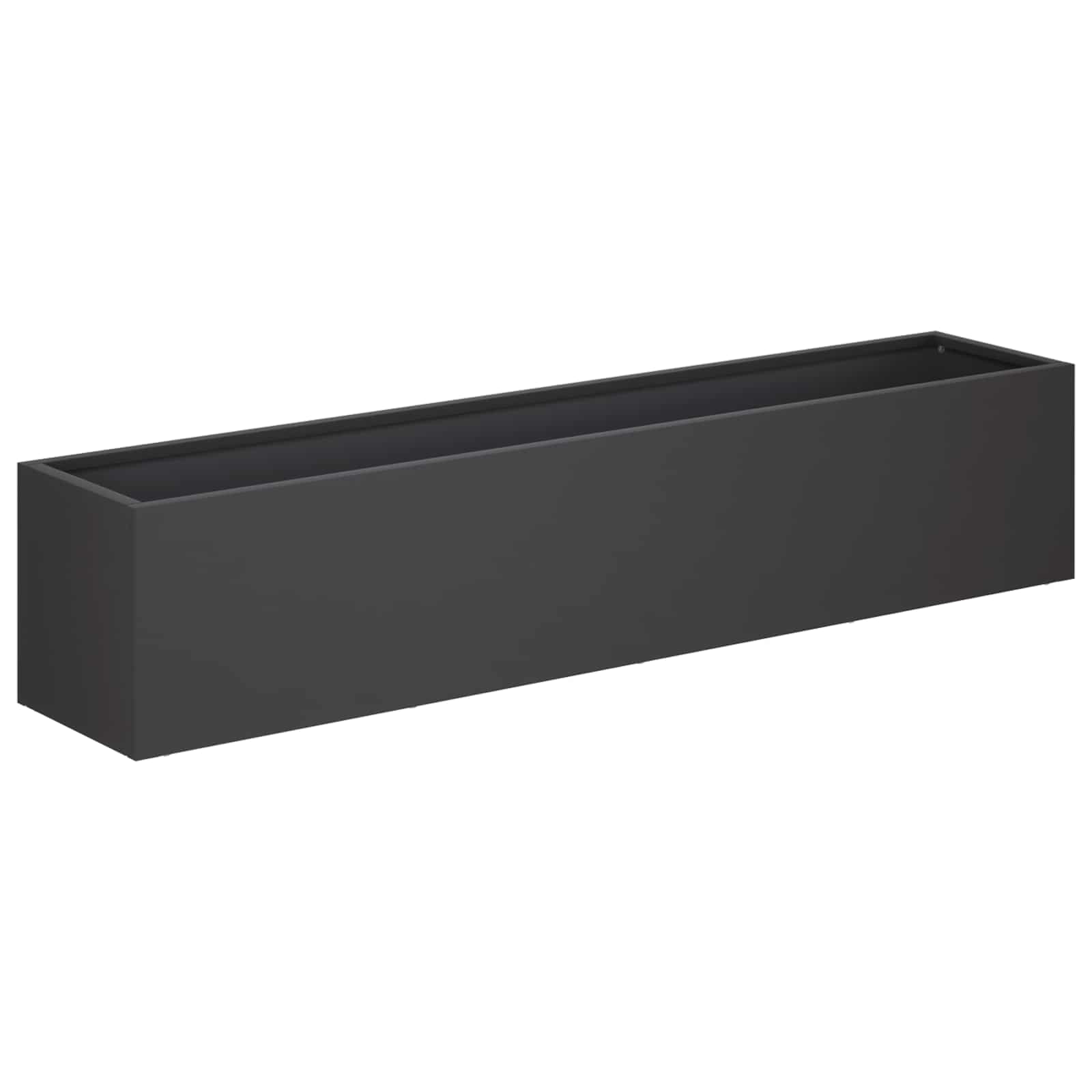 Plantenbak Zwart 80 x 20 x 20 cm Koudgewalst staal image 2