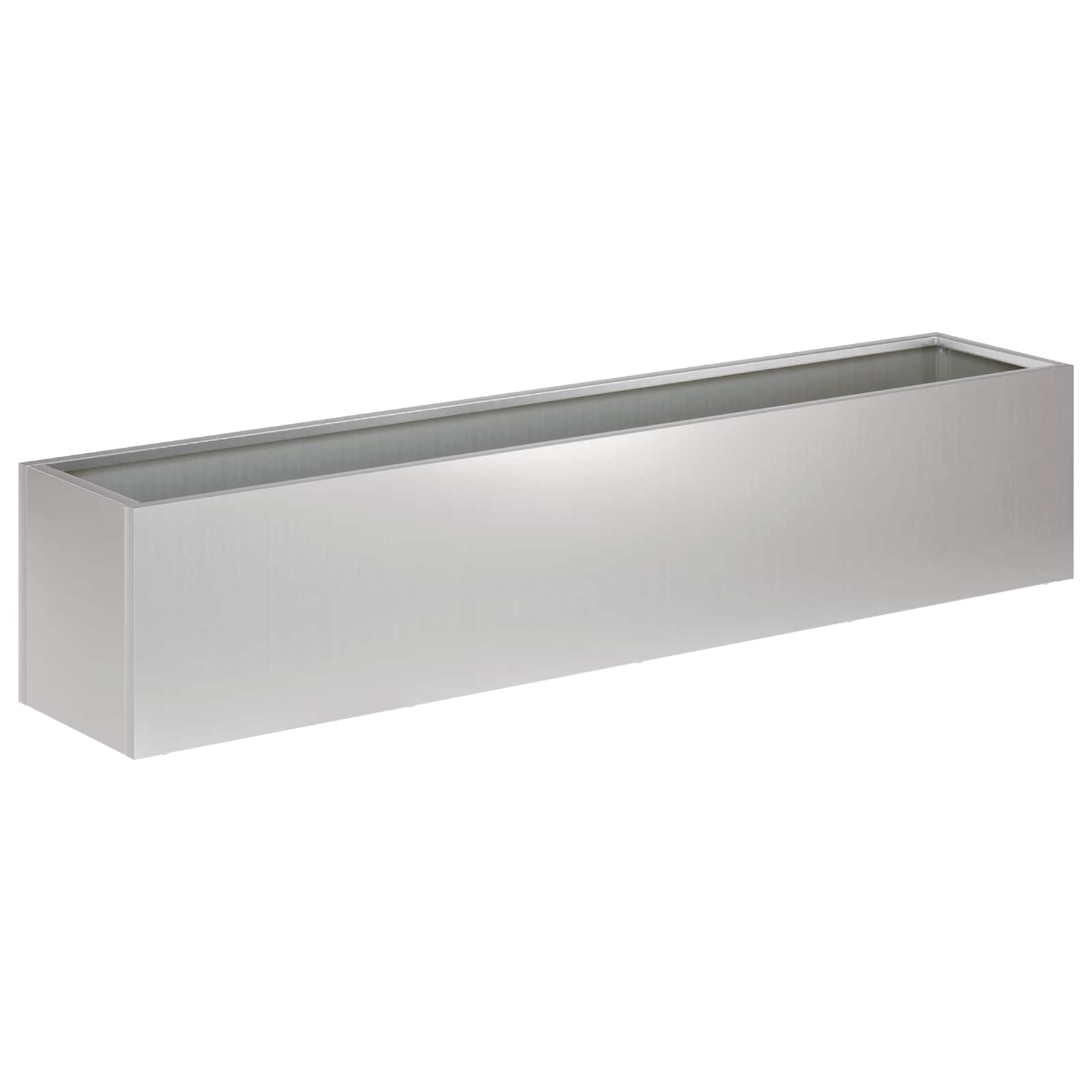 Plantenbak zilver 80 x 20 x 20 cm Gegalvaniseerd staal image 2