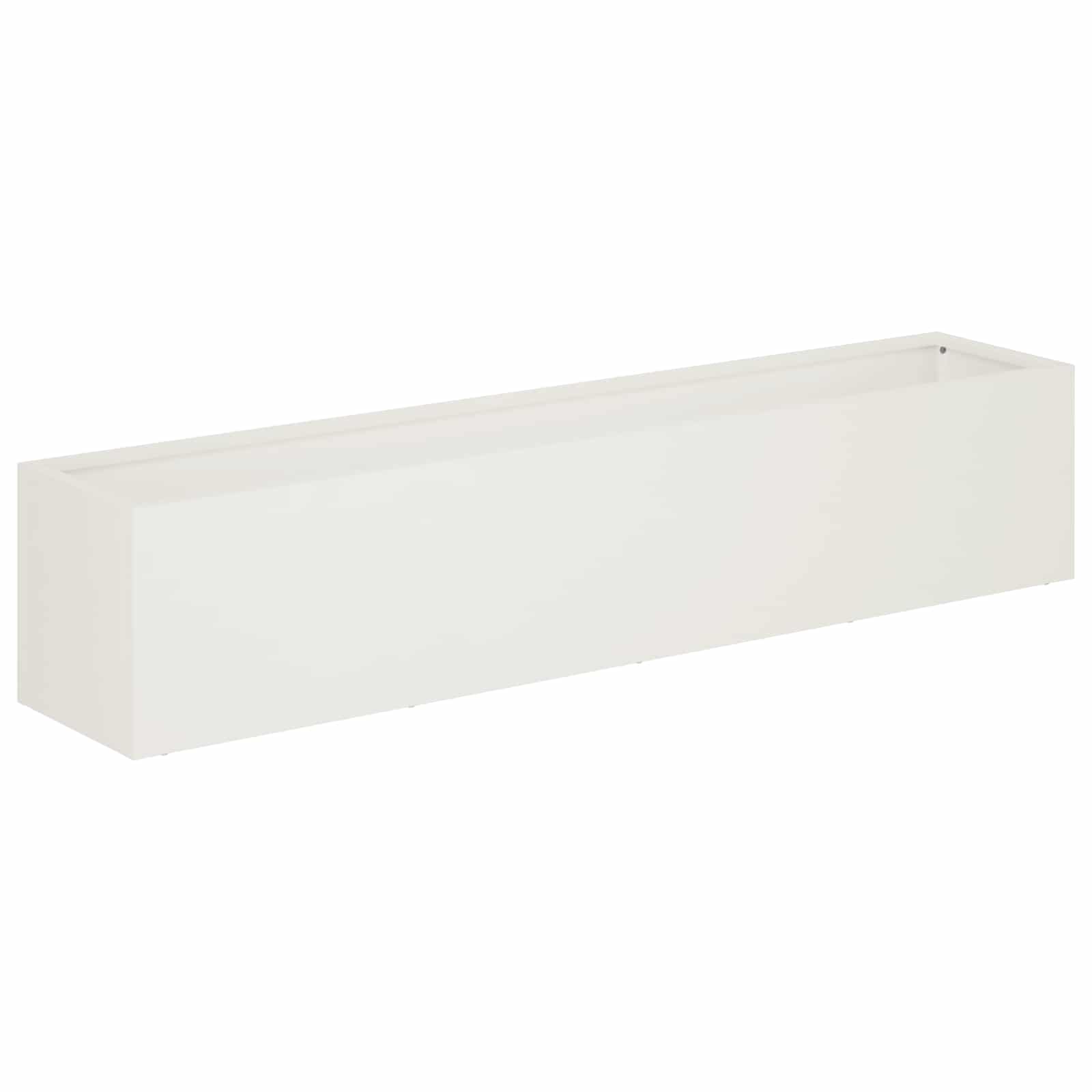 Plantenbak Wit 100 x 20 x 20 cm Koudgewalst staal image 2