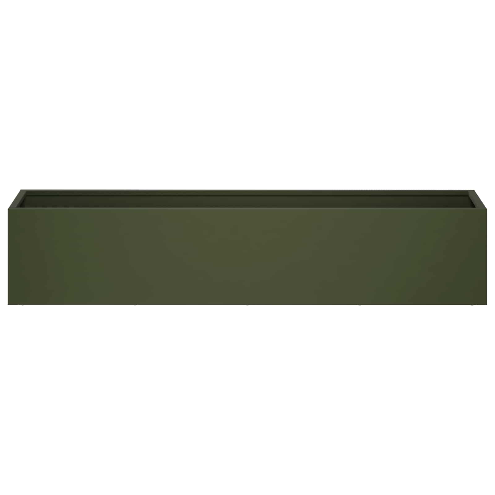 Plantenbak 2 st Olijfgroen 100 x 20 x 20 cm Koudgewalst staal image 4
