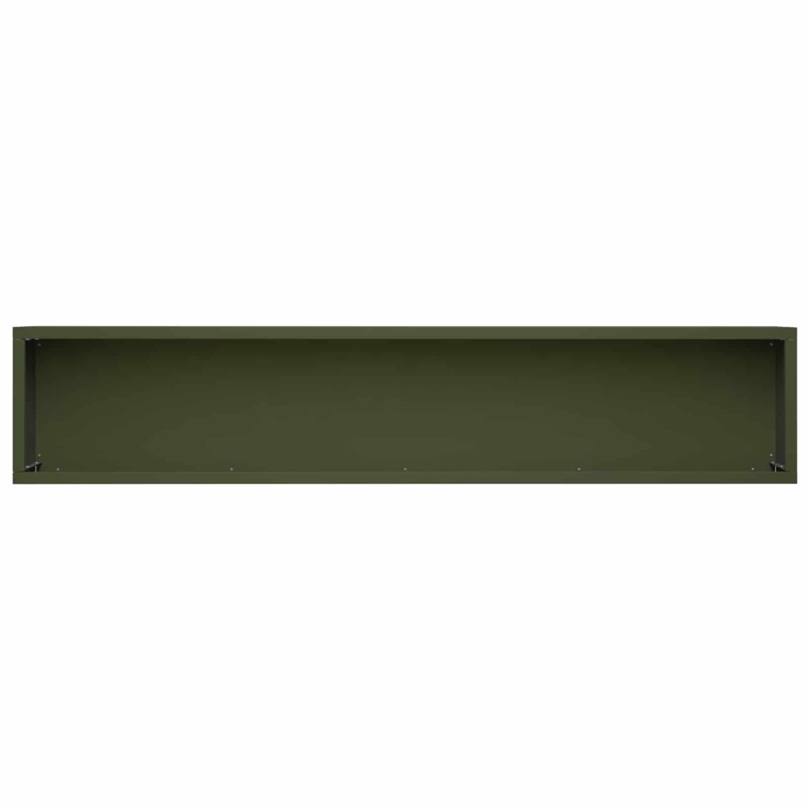 Plantenbak 2 st Olijfgroen 100 x 20 x 20 cm Koudgewalst staal image 5