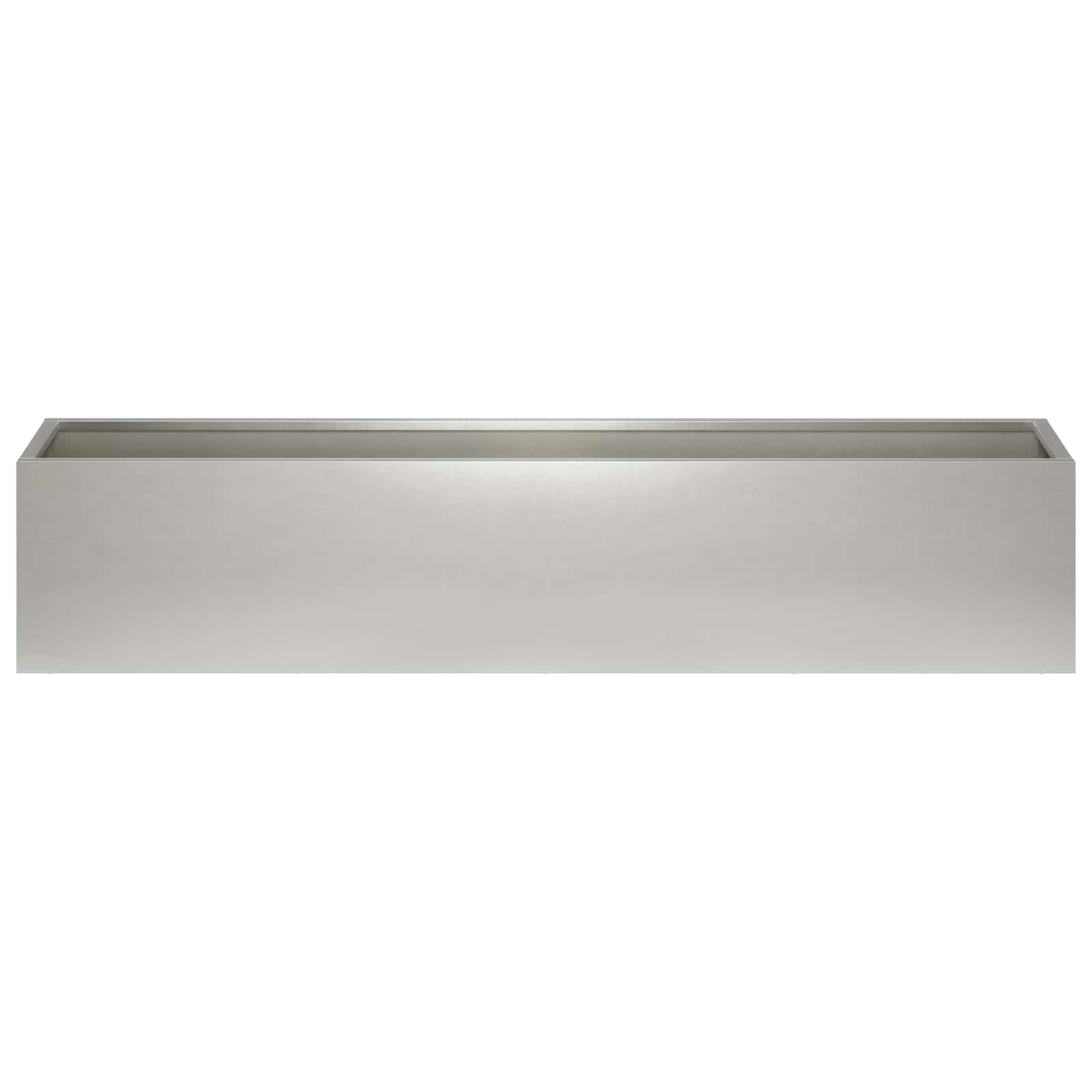 Plantenbak zilver 100 x 20 x 20 cm Roestvrij staal image 3