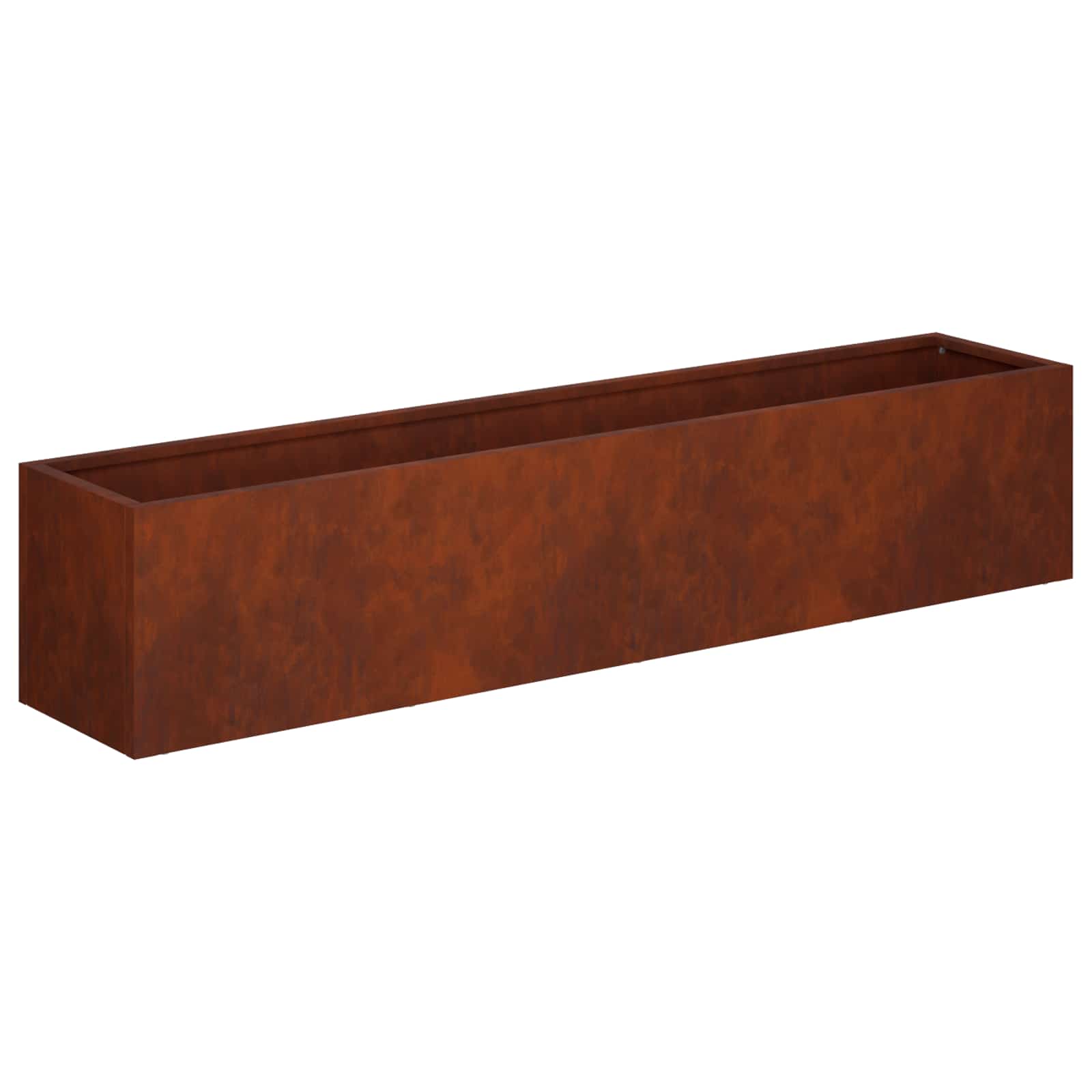 Plantenbak Roestkleurig 100 x 20 x 20 cm weervast staal image 2