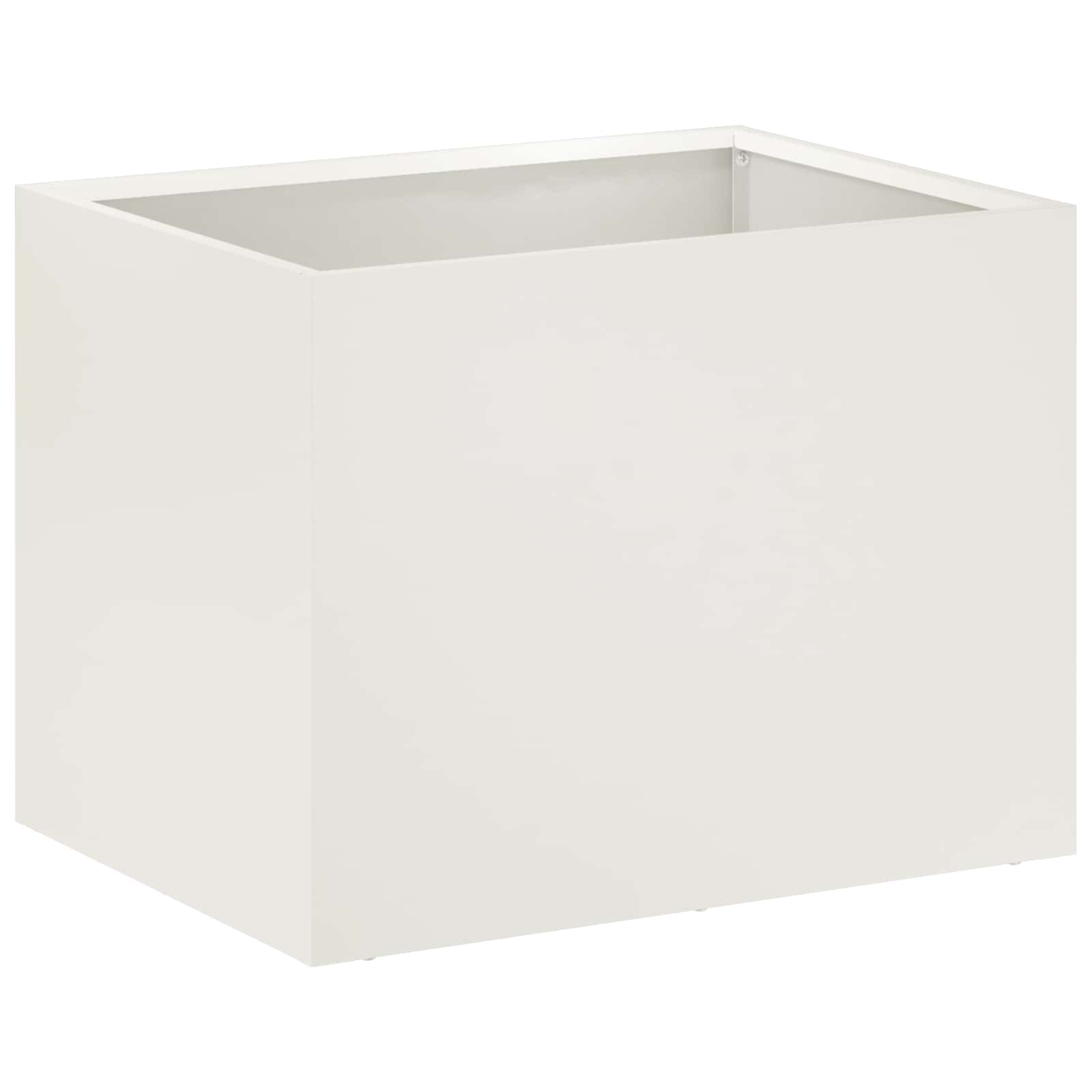Plantenbak Wit 40 x 30 x 30 cm Koudgewalst staal image 2