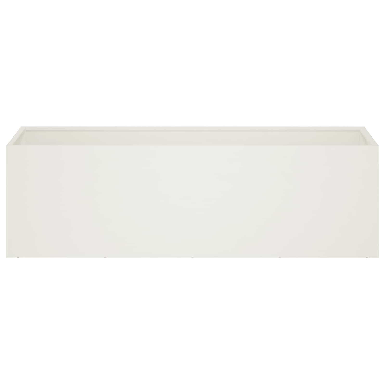 Plantenbak Wit 80 x 30 x 30 cm Koudgewalst staal image 3