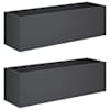 vidaXL Aia istutuspot 2 tk Antratsiit 80 x 30 x 30 cm