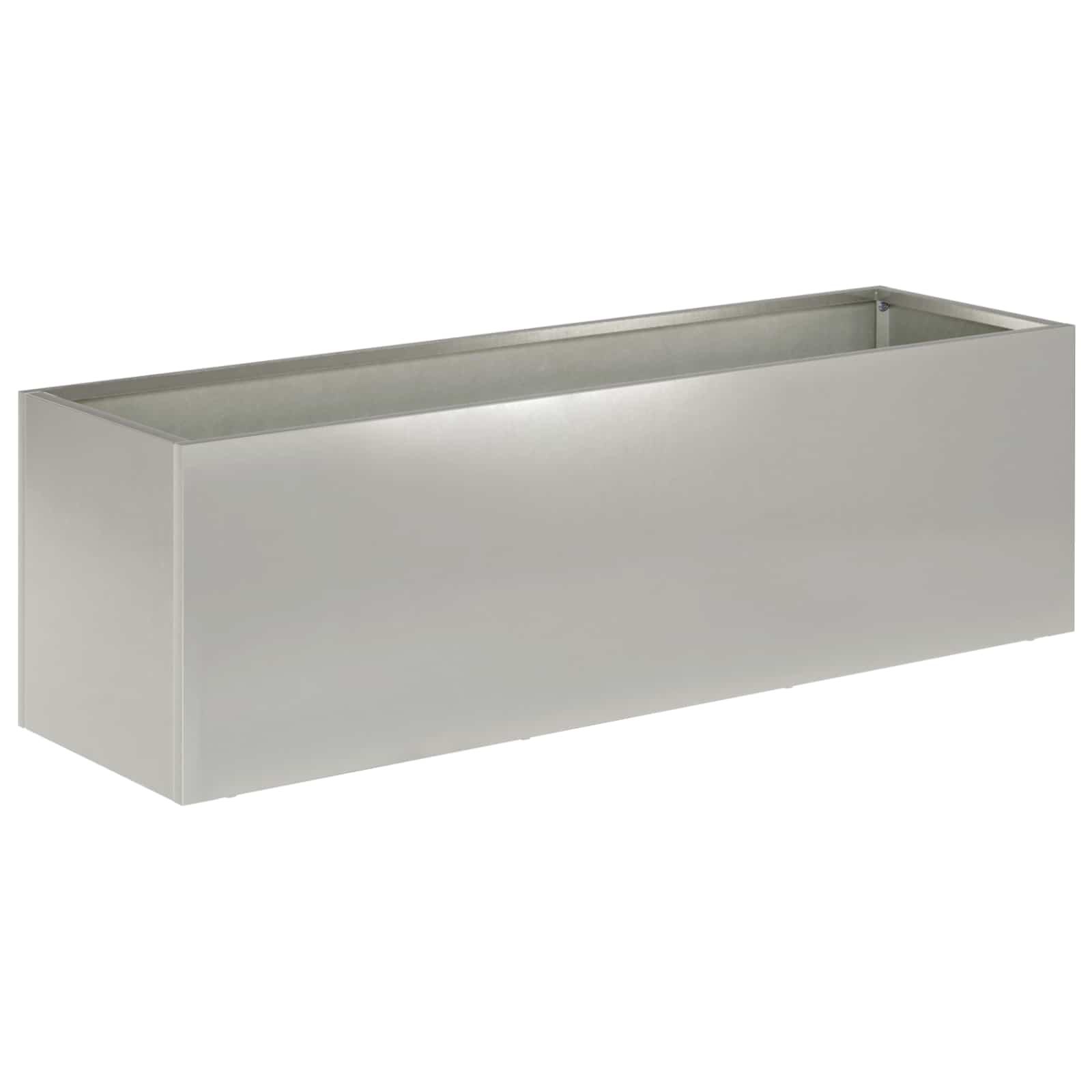 Plantenbak 2 st zilver 80 x 30 x 30 cm Roestvrij staal image 3