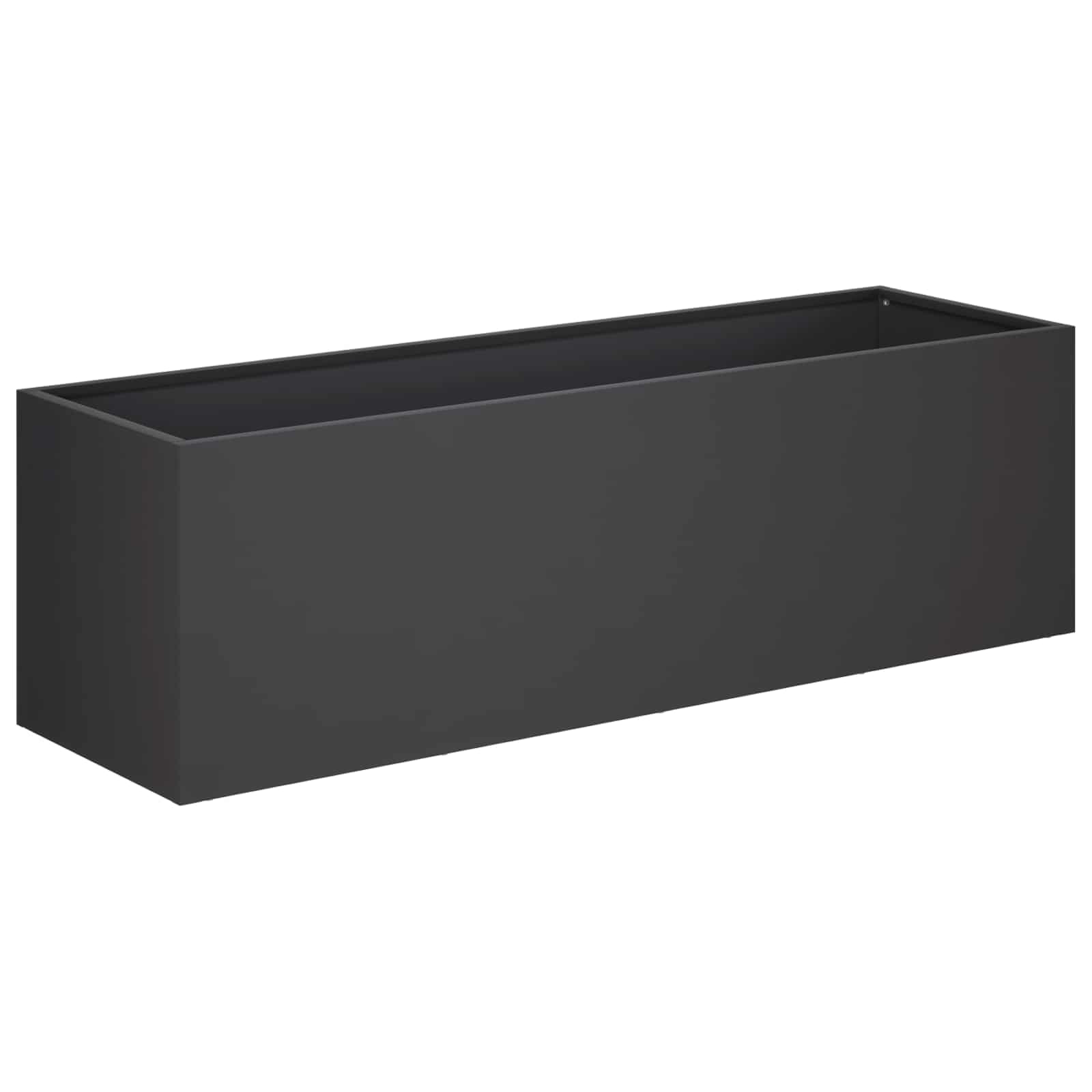 Plantenbak Zwart 100 x 30 x 30 cm Koudgewalst staal image 2