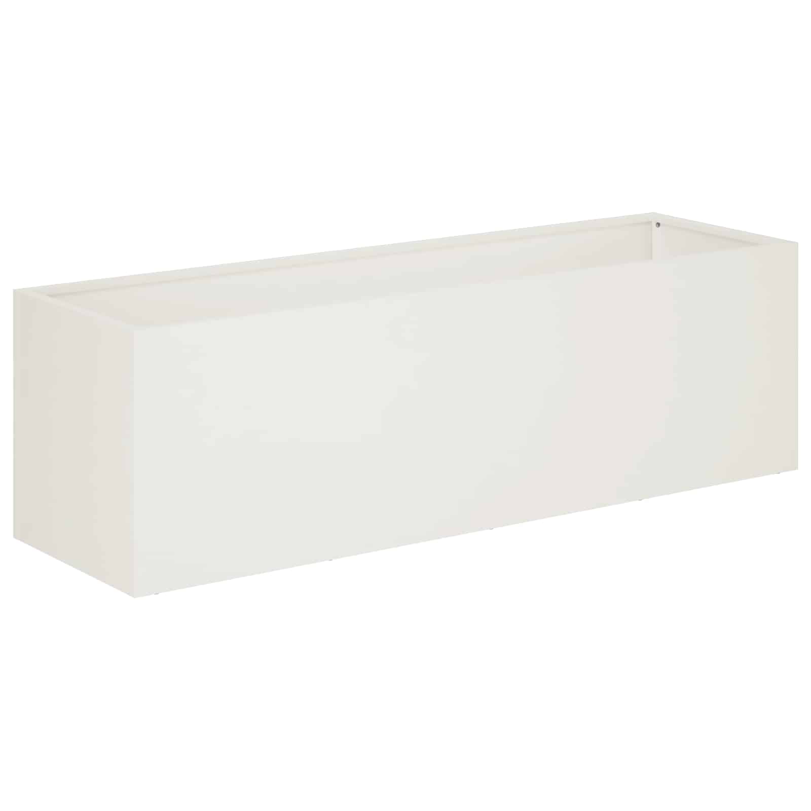 Plantenbak Wit 100 x 30 x 30 cm Koudgewalst staal image 2