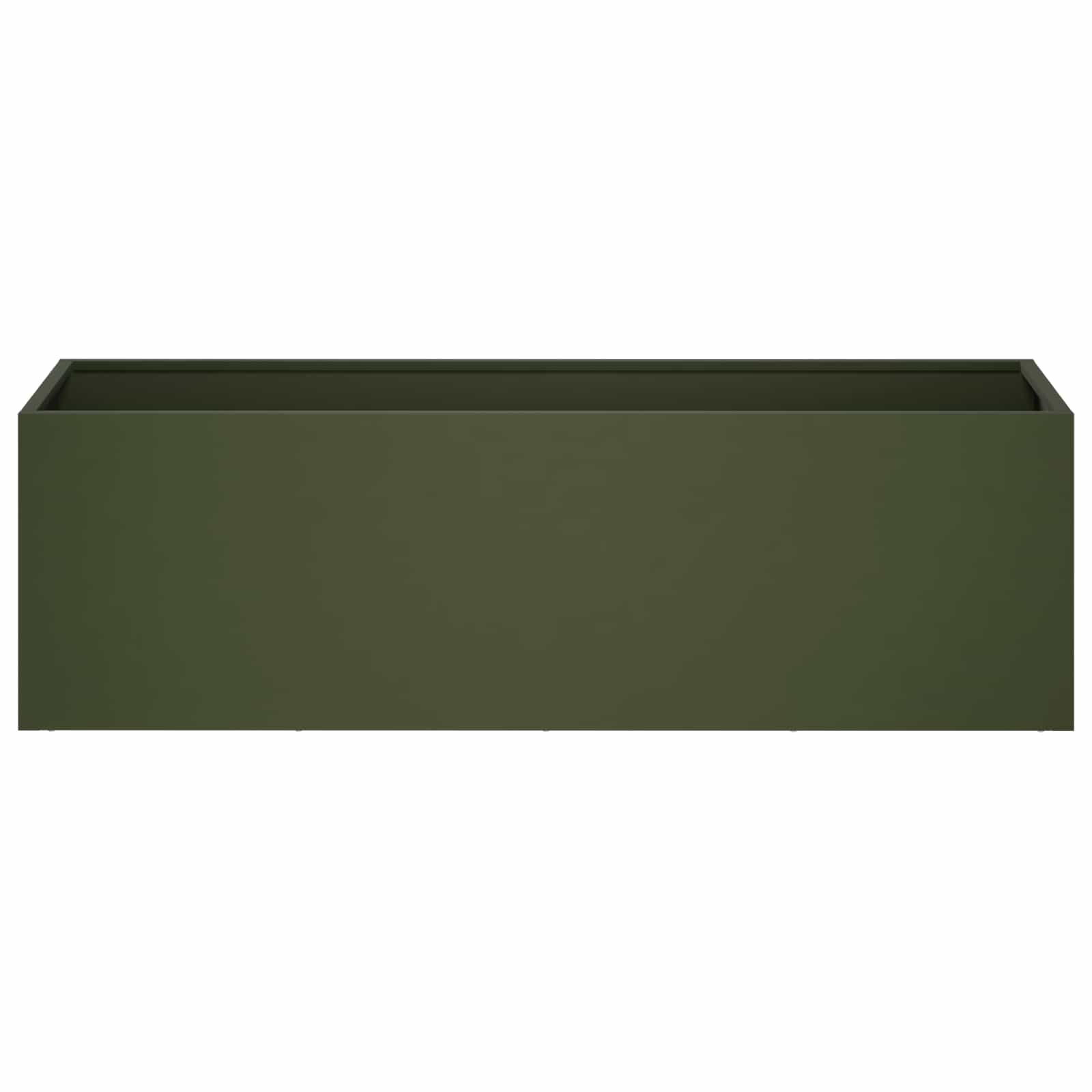 Plantenbak Olijfgroen 100 x 30 x 30 cm Koudgewalst staal image 3
