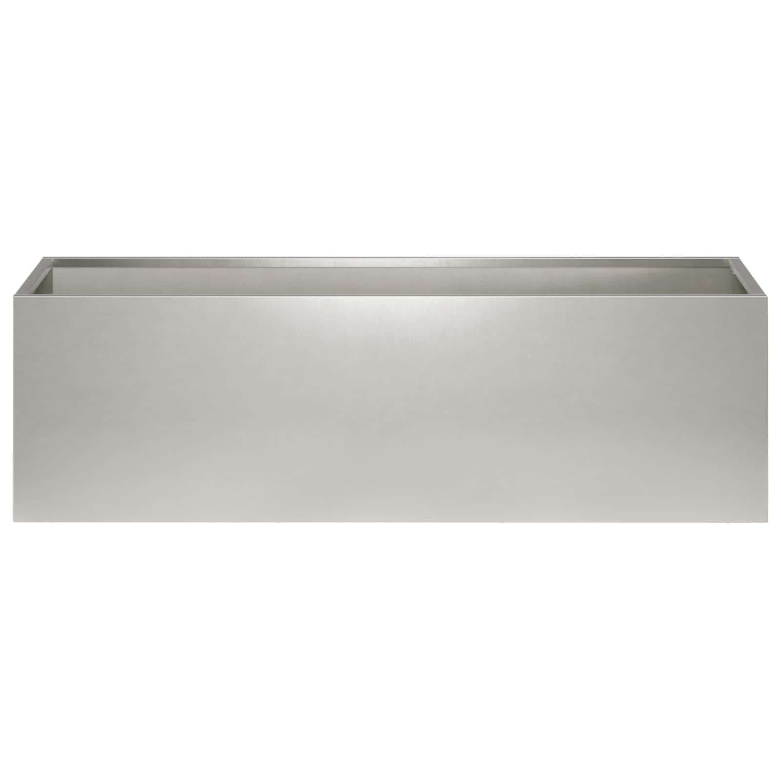 Plantenbak zilver 100 x 30 x 30 cm Roestvrij staal image 3
