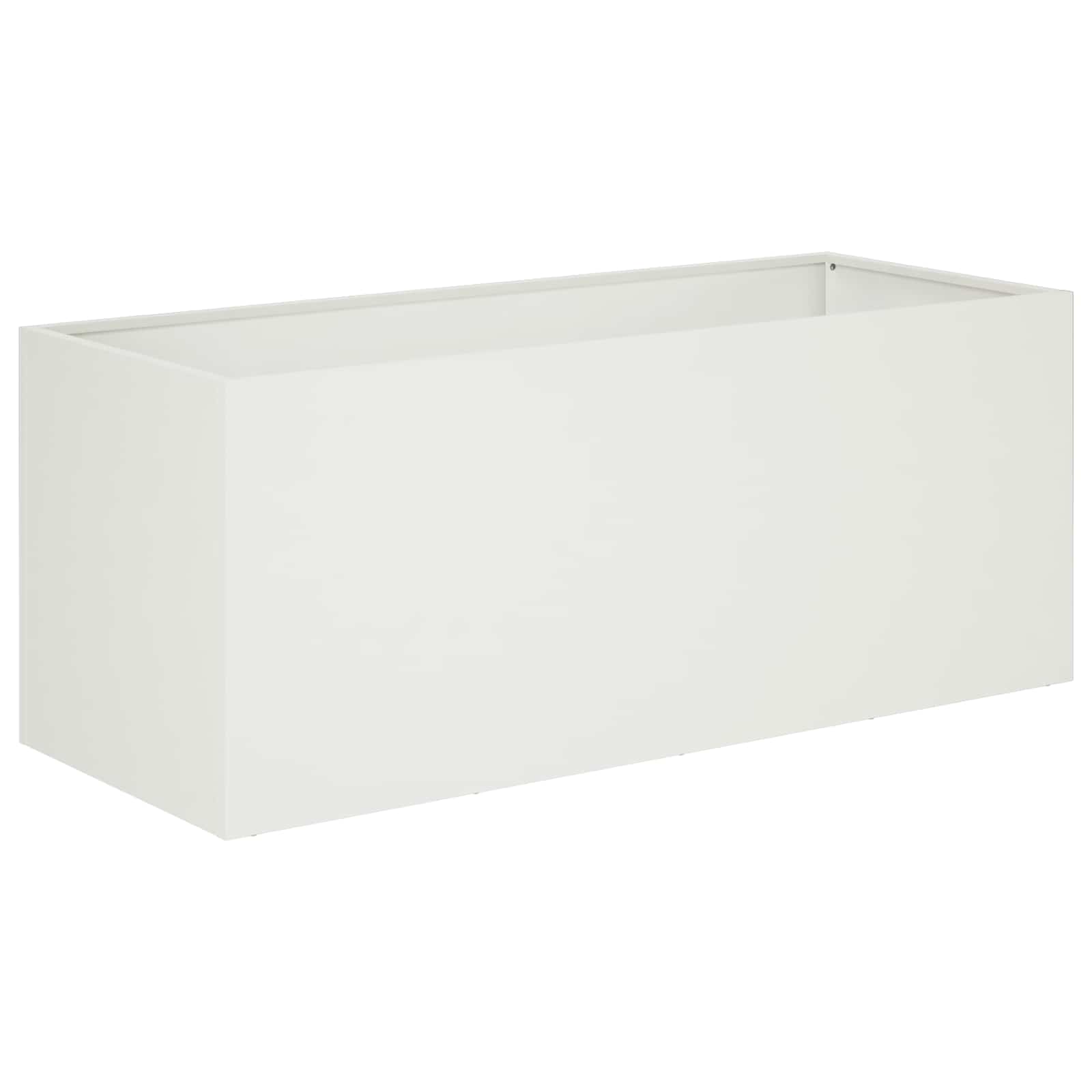 Plantenbak Wit 80 x 40 x 40 cm Koudgewalst staal image 2