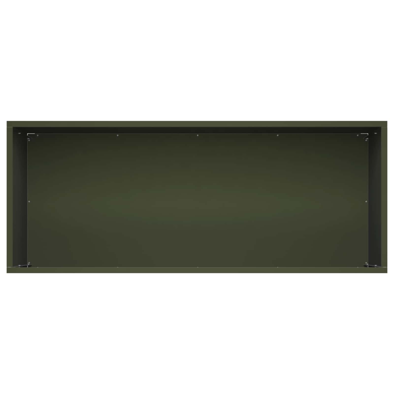 Plantenbak 2 st Olijfgroen 80 x 40 x 40 cm Koudgewalst staal image 5