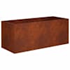 vidaXL Aia istutuspot Rooste 80 x 40 x 40 cm Ilmastikukindel teras