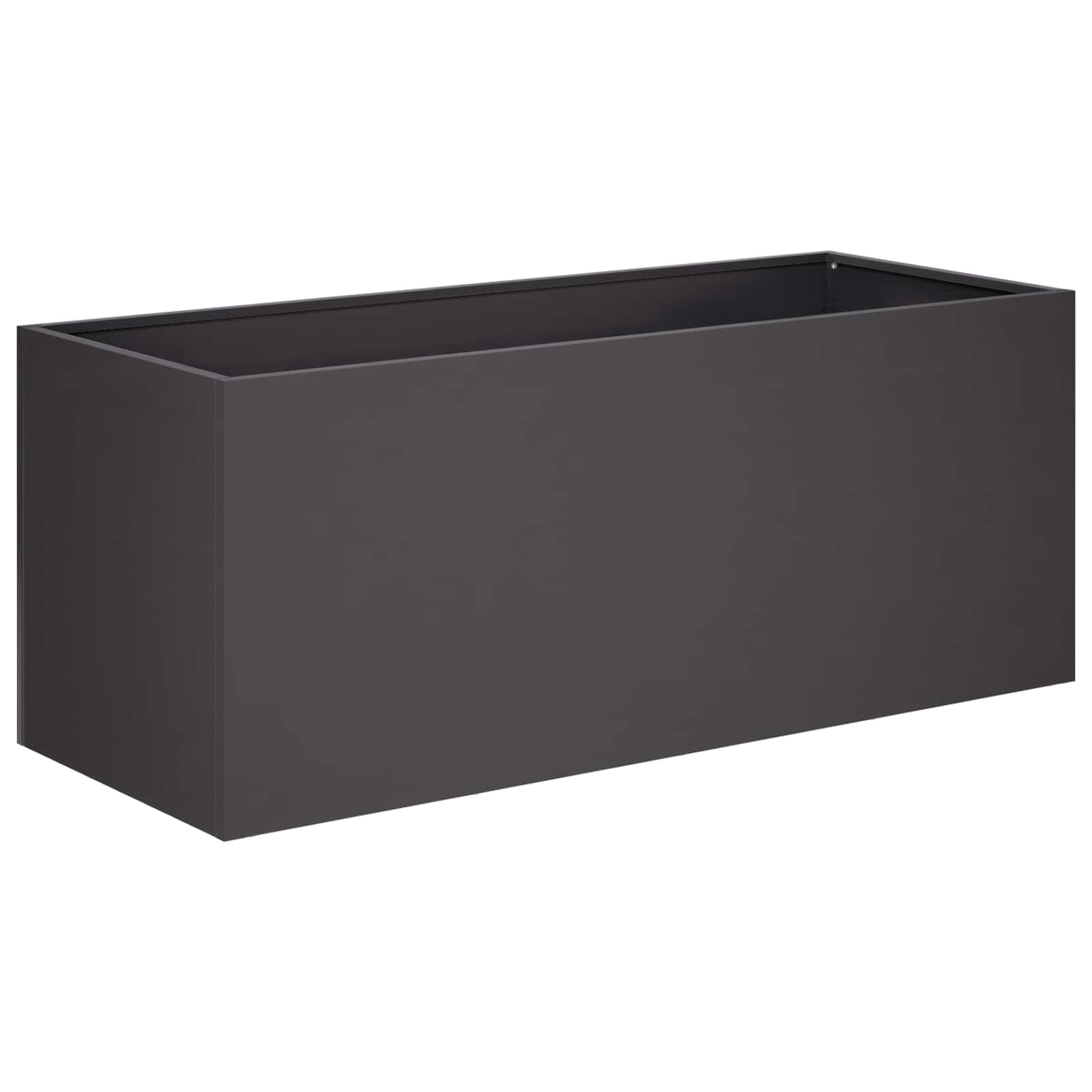 Plantenbak Zwart 100 x 40 x 40 cm Koudgewalst staal image 2
