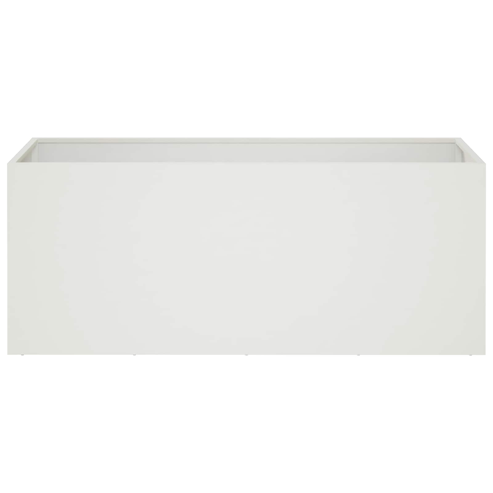 Plantenbak 2 st Wit 100 x 40 x 40 cm Koudgewalst staal image 4