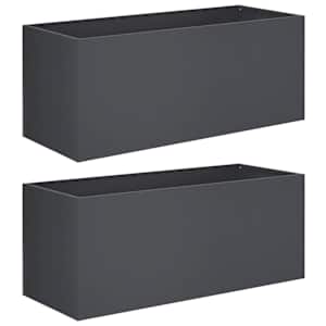 vidaXL Aia istutuspot 2 tk Antratsiit 100 x 40 x 40 cm