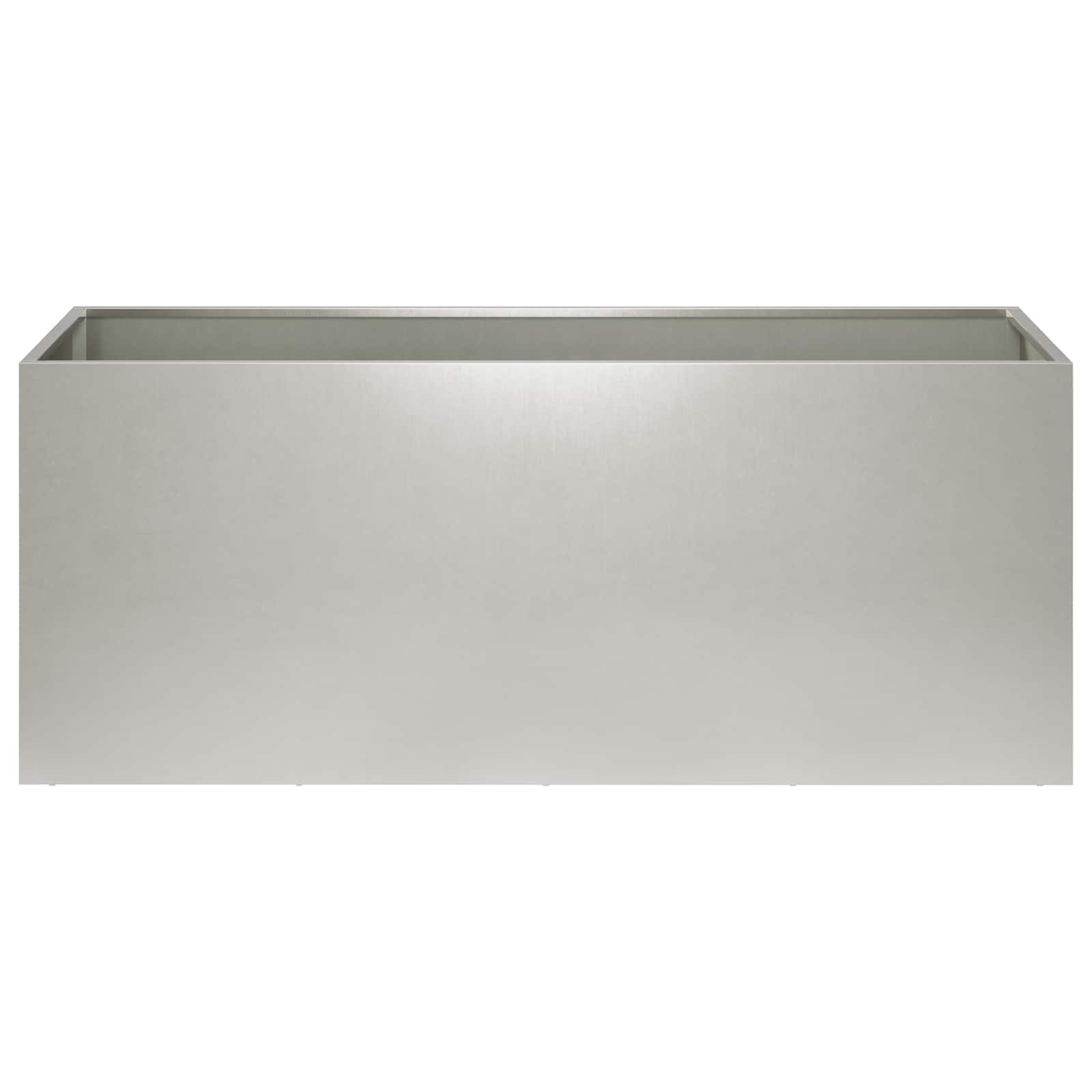Plantenbak 2 st zilver 100 x 40 x 40 cm Roestvrij staal image 4