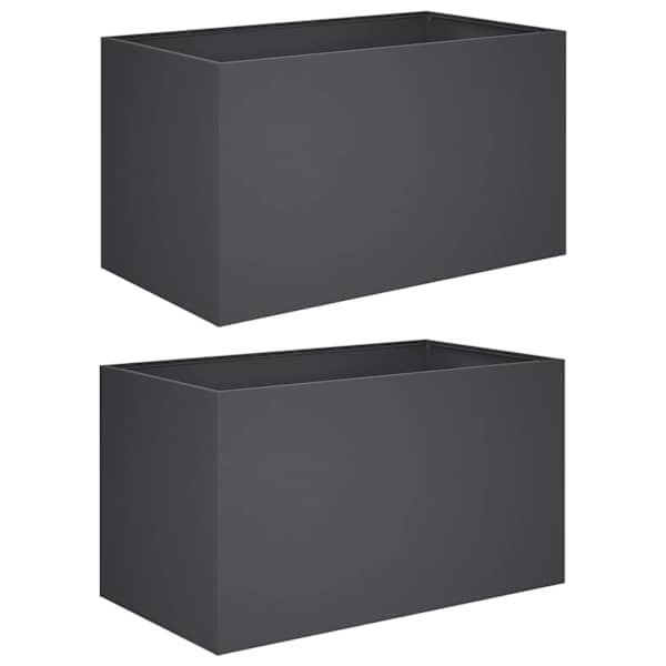 vidaXL Aia istutuspot 2 tk Antratsiit 80 x 50 x 50 cm