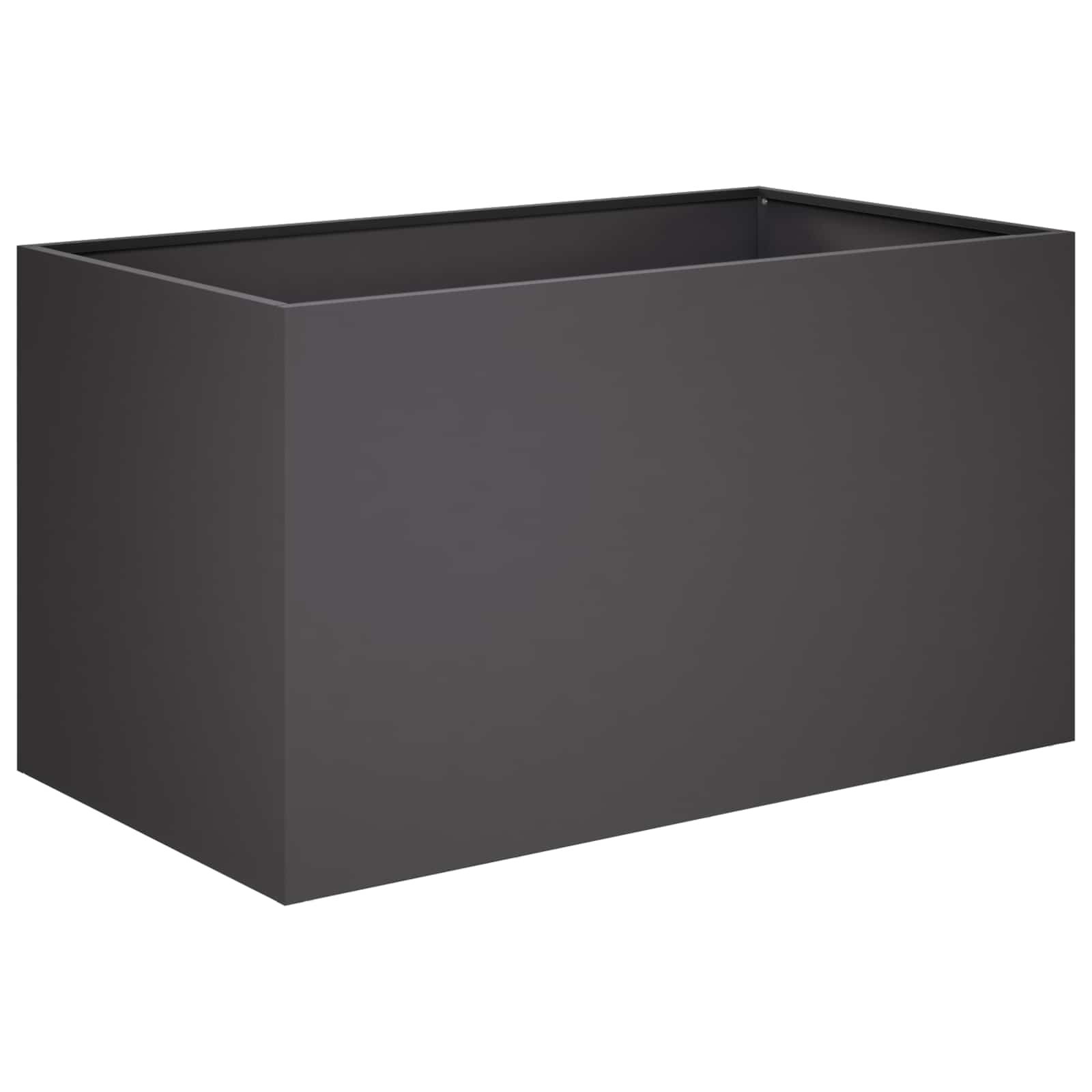 Plantenbak Zwart 100 x 50 x 50 cm Koudgewalst staal image 2