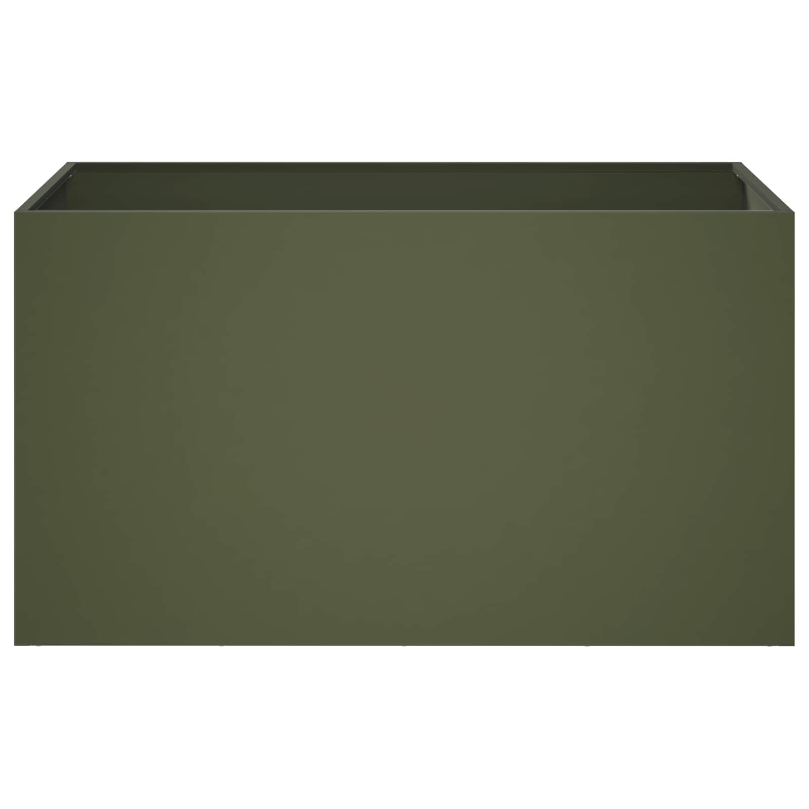 Plantenbak Olijfgroen 100 x 50 x 50 cm Koudgewalst staal image 3