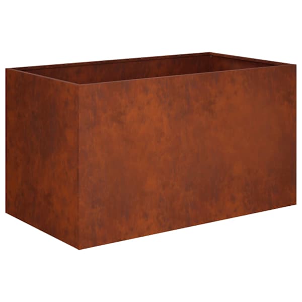 vidaXL Aia istutuspot Rooste 100 x 50 x 50 cm Ilmastikukindel teras