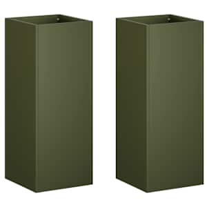 vidaXL Aia istutuspot 2 tk Oliiviroheline 20 x 20 x 40 cm
