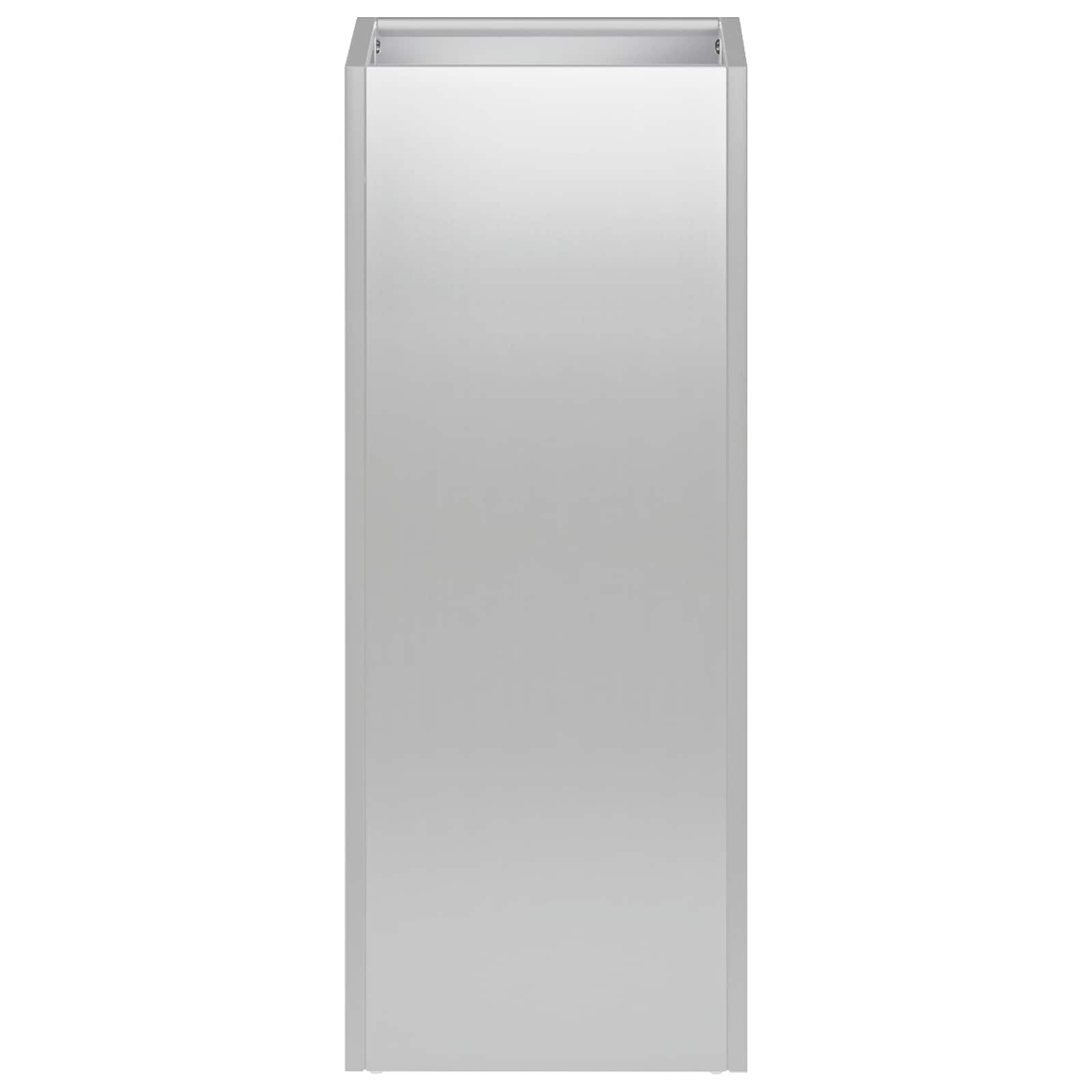 Tuin Bloempot 2 st zilver 20 x 20 x 40 cm Gegalvaniseerd staal image 4