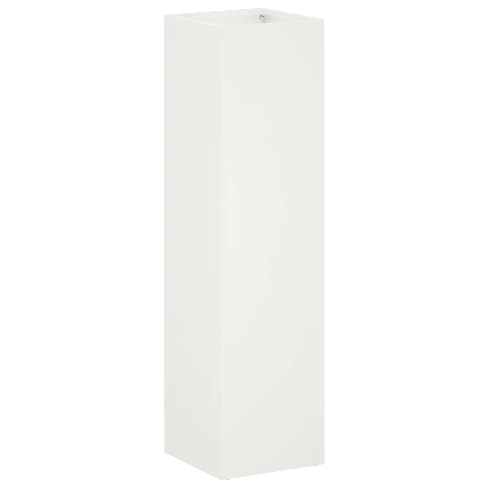 Plantenbak Wit 20 x 20 x 75 cm Koudgewalst staal image 2