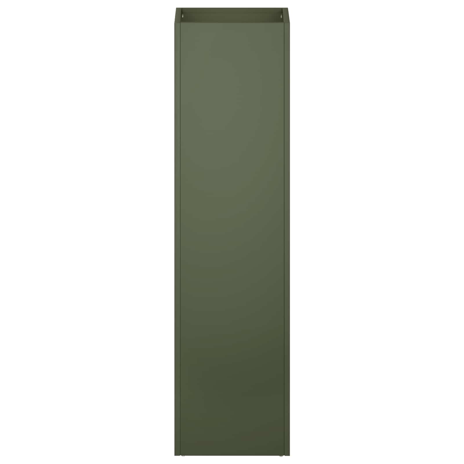 Plantenbak 2 st Olijfgroen 20 x 20 x 75 cm Koudgewalst staal image 4
