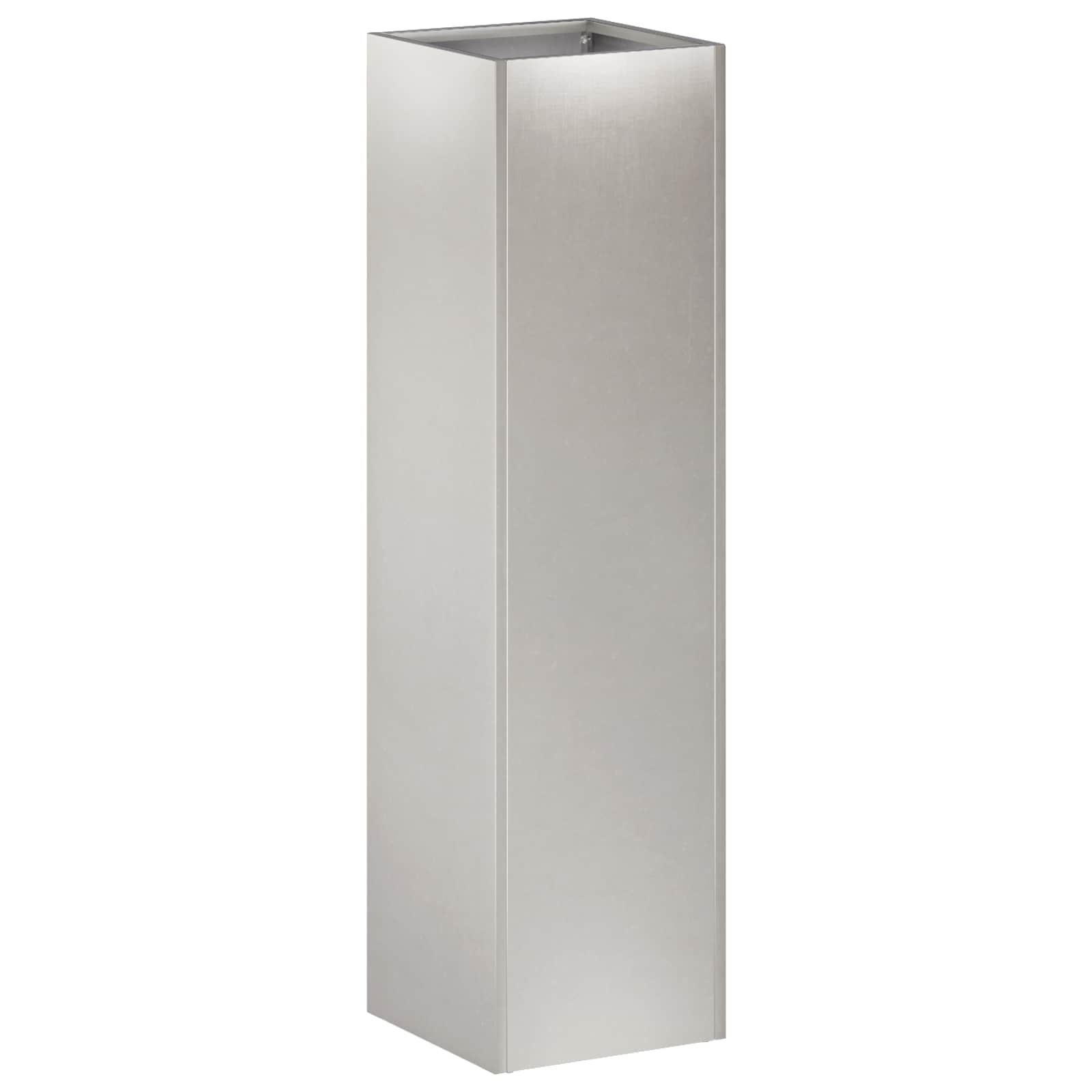 Plantenbak 2 st zilver 20 x 20 x 75 cm Roestvrij staal image 3