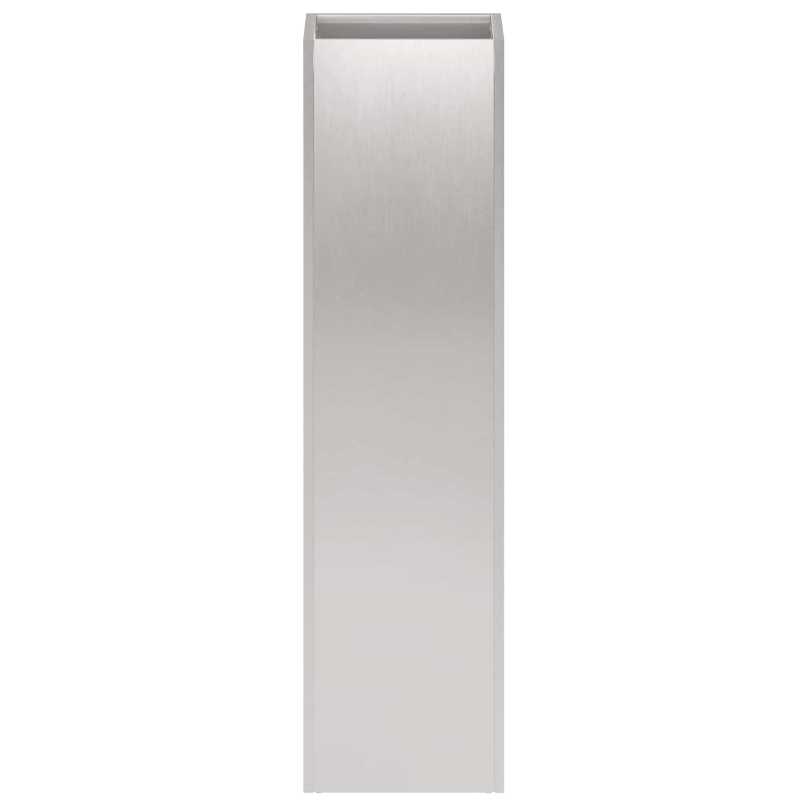 Plantenbak 2 st zilver 20 x 20 x 75 cm Roestvrij staal image 4