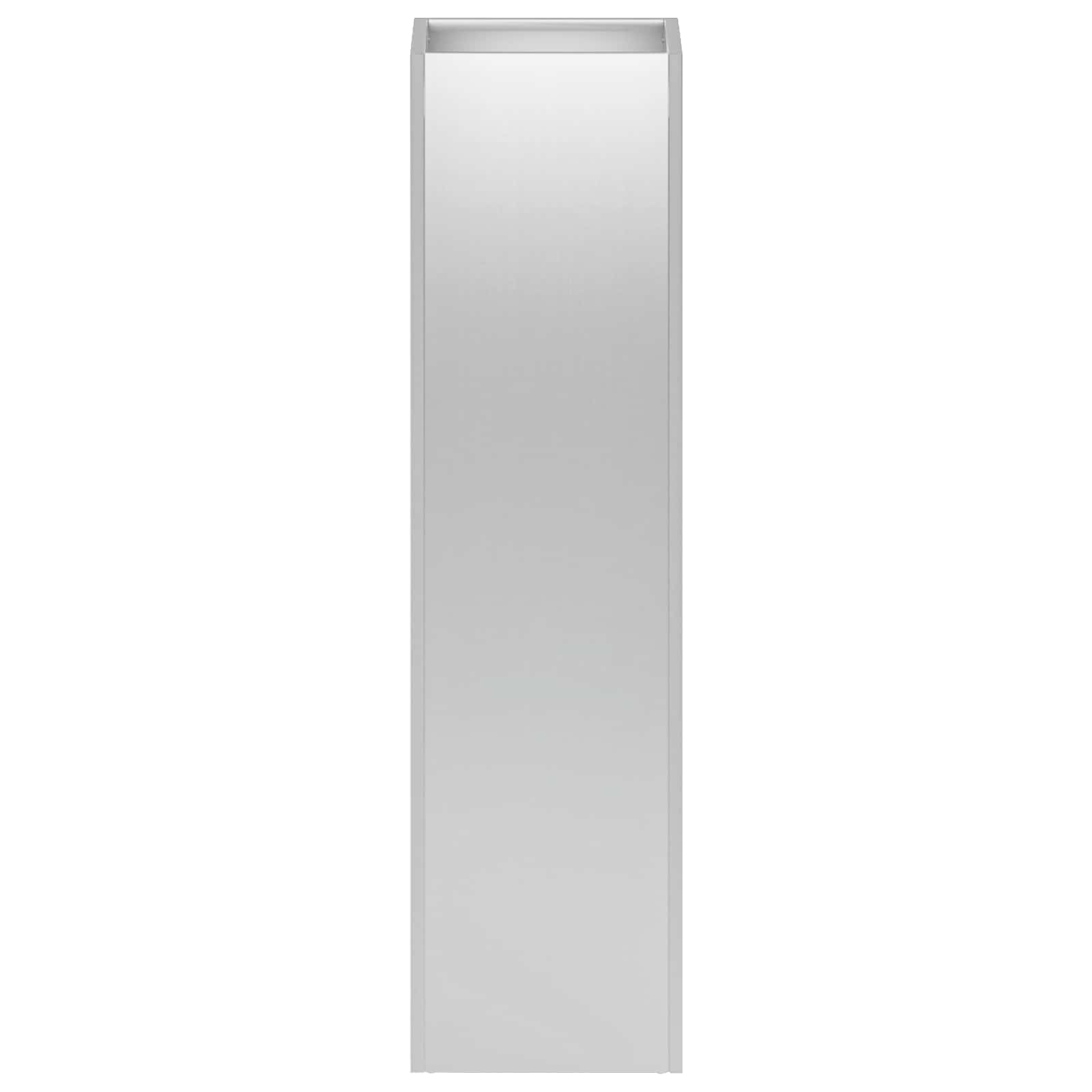 Plantenbak zilver 20 x 20 x 75 cm Gegalvaniseerd staal image 3