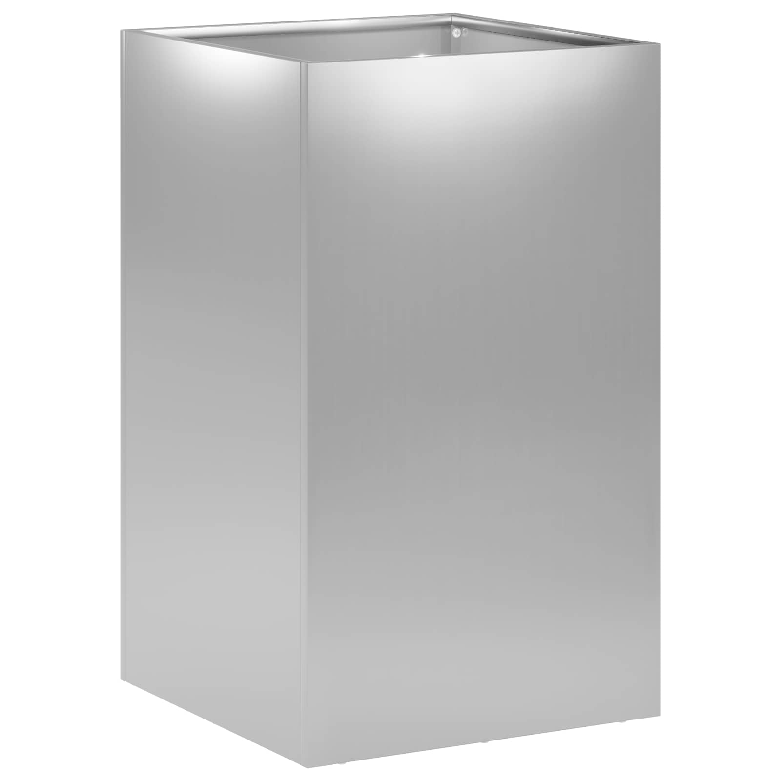 Plantenbak zilver 30 x 30 x 40 cm Gegalvaniseerd staal image 1