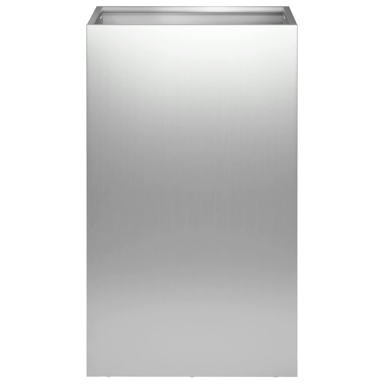 Plantenbak zilver 30 x 30 x 40 cm Gegalvaniseerd staal image 2