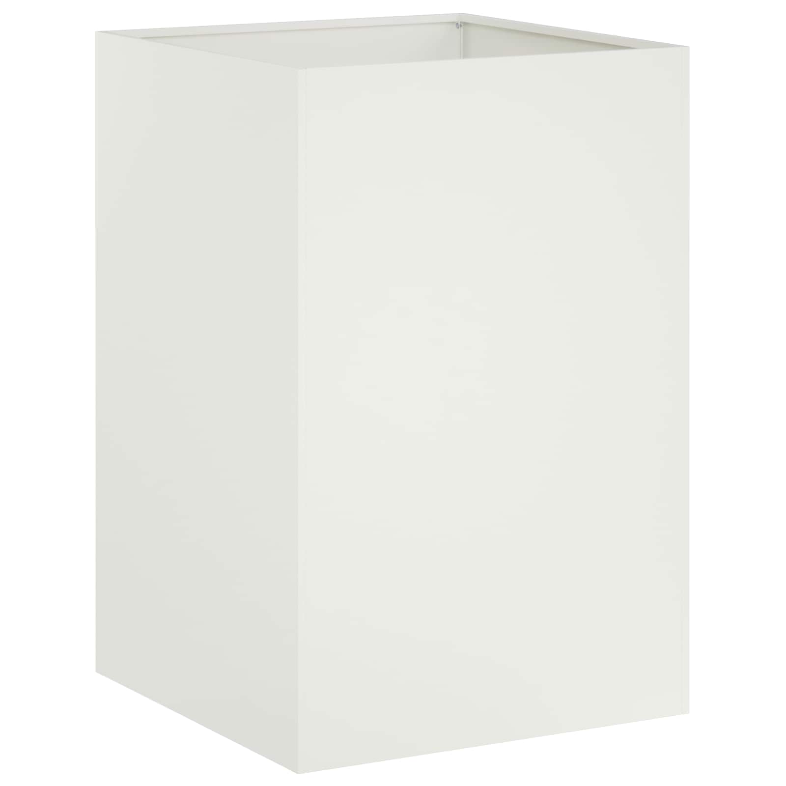 Plantenbak Wit 40 x 40 x 75 cm Koudgewalst staal image 2