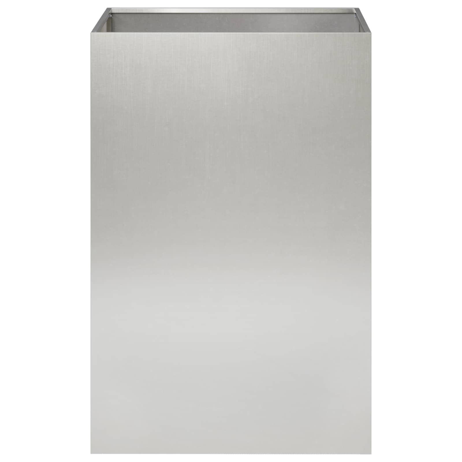Plantenbak zilver 40 x 40 x 75 cm Roestvrij staal image 3