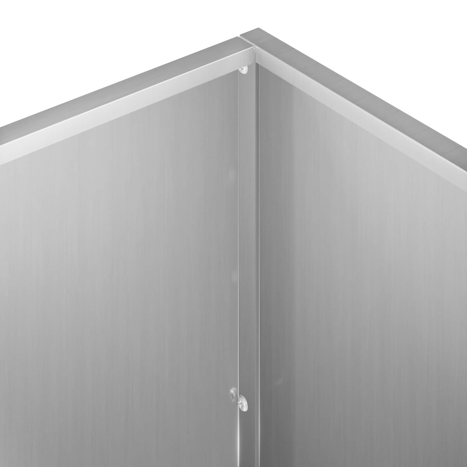 Plantenbak zilver 40 x 40 x 75 cm Gegalvaniseerd staal image 5