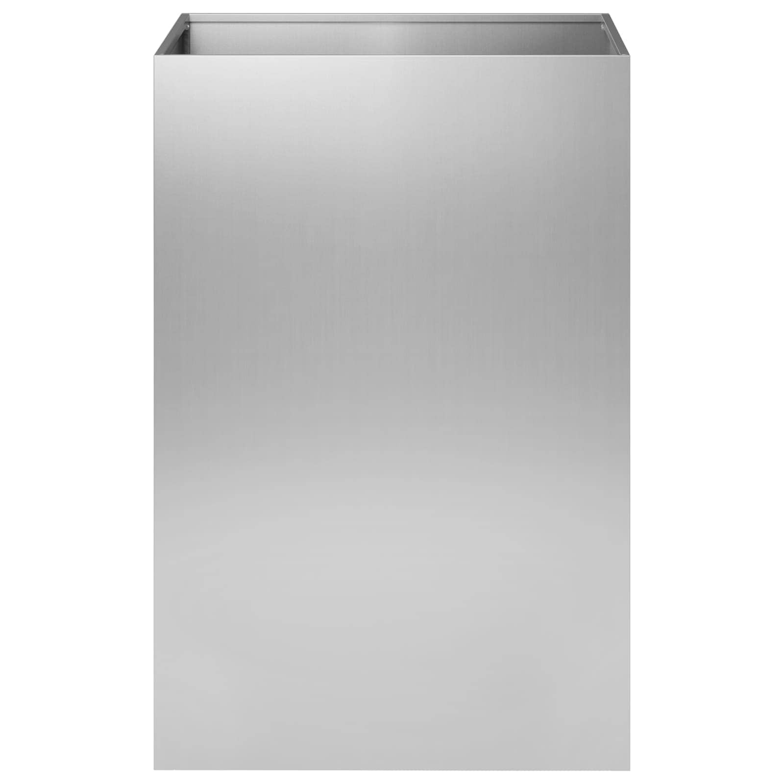 Plantenbak zilver 40 x 40 x 75 cm Gegalvaniseerd staal image 3