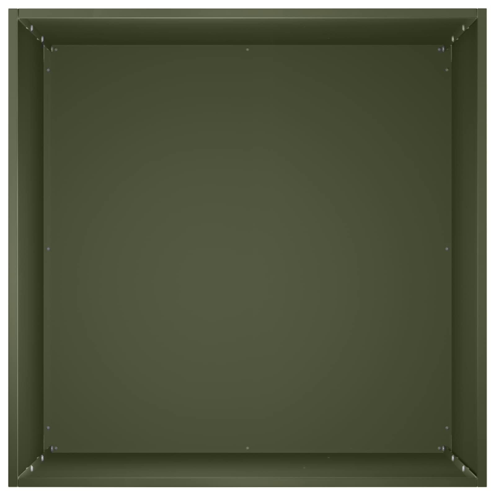 Plantenbak Olijfgroen 50 x 50 x 75 cm Koudgewalst staal image 4