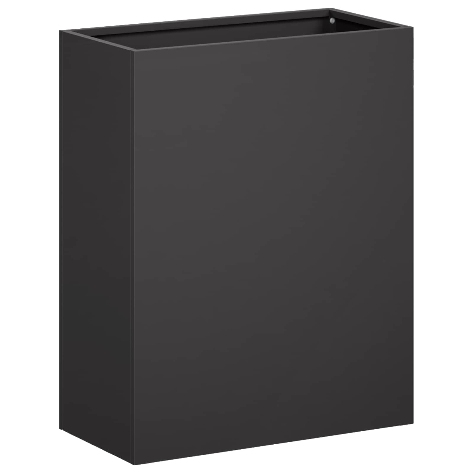 Plantenbak 2 st Zwart 40 x 20 x 40 cm Koudgewalst staal image 3