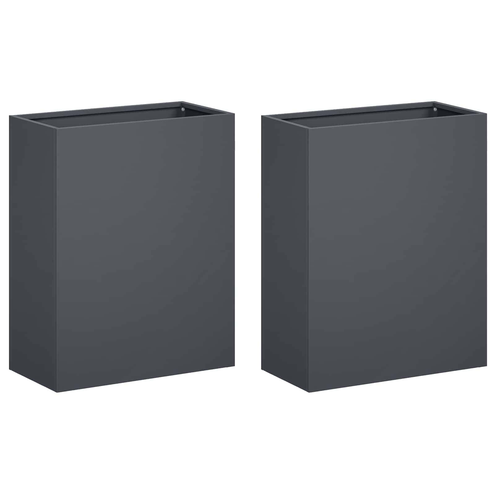 Plantenbak 2 st Antraciet 40 x 20 x 40 cm Koudgewalst staal image 2